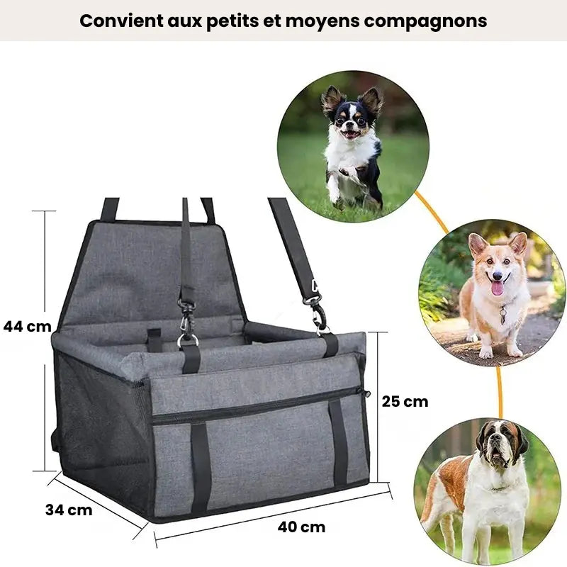 Fluffin VoyageSafe® – Opvouwbare en veilige autostoel voor honden