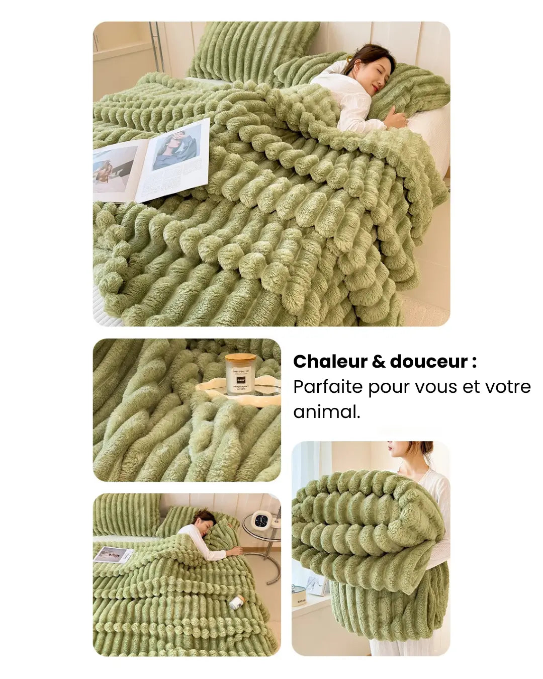 Fluffin CozyTouch® – Ultrazachte cocoonplaid voor bed, bank en huisdieren