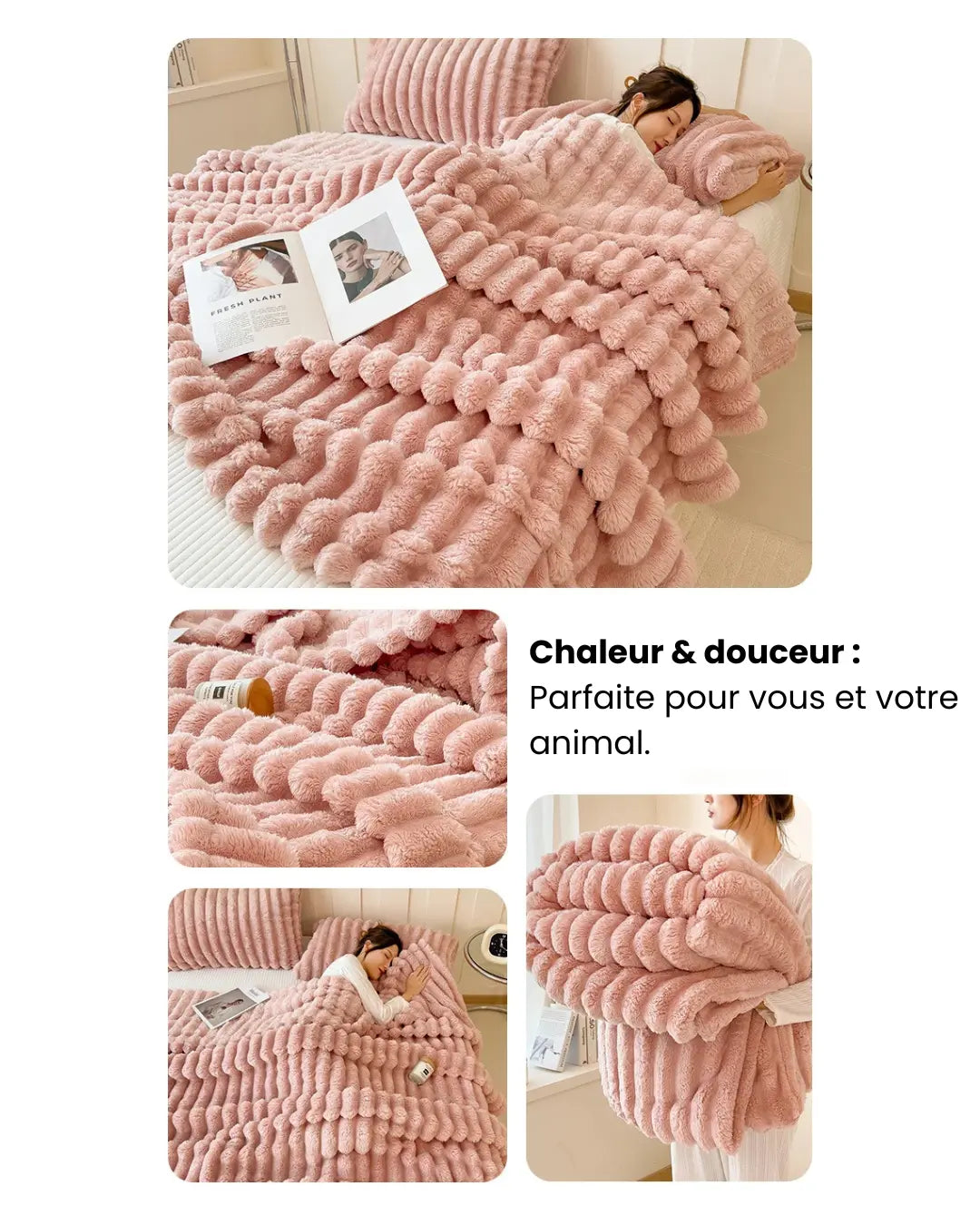 Fluffin CozyTouch® – Ultrazachte cocoonplaid voor bed, bank en huisdieren